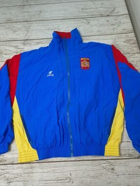 Vintage Joma Color Block Espana Football Soccer Jacket Windbreaker Size Medium